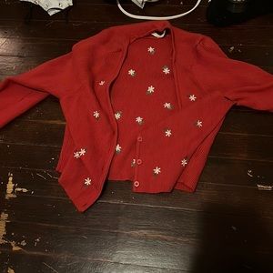 Red Flower button up top from Pacsun ( Label L. A Hearts )